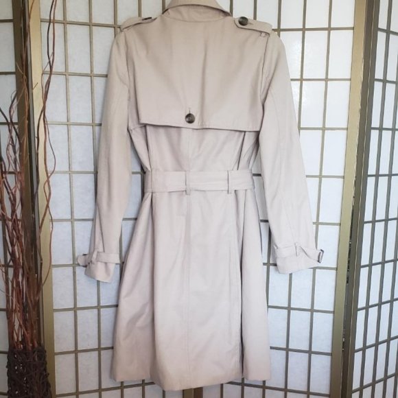 Antonio Melani Double Breasted Button Trench Coat - Picture 4 of 4
